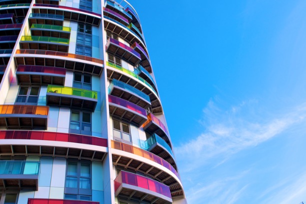 Colourful flats 612x408